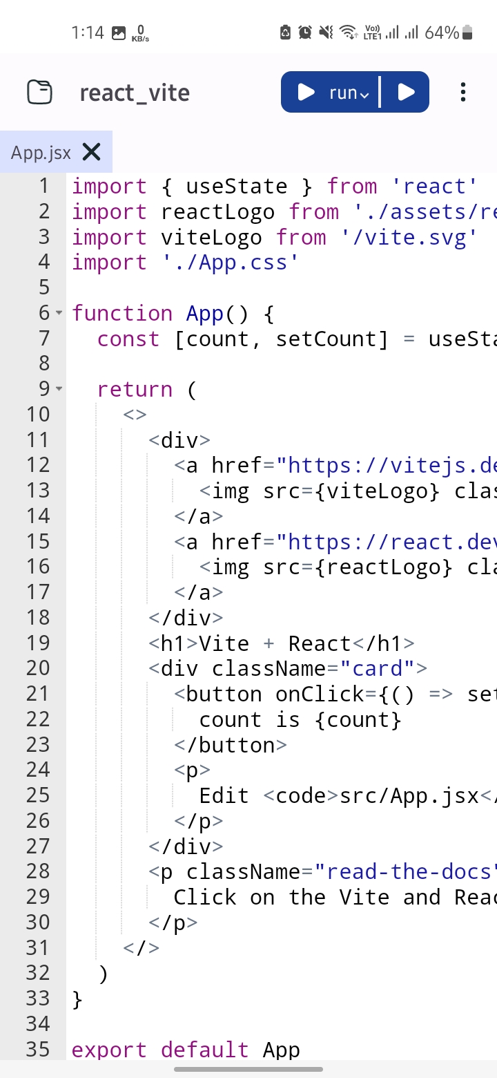 Screenshot CodeSpace - AcuteCoder